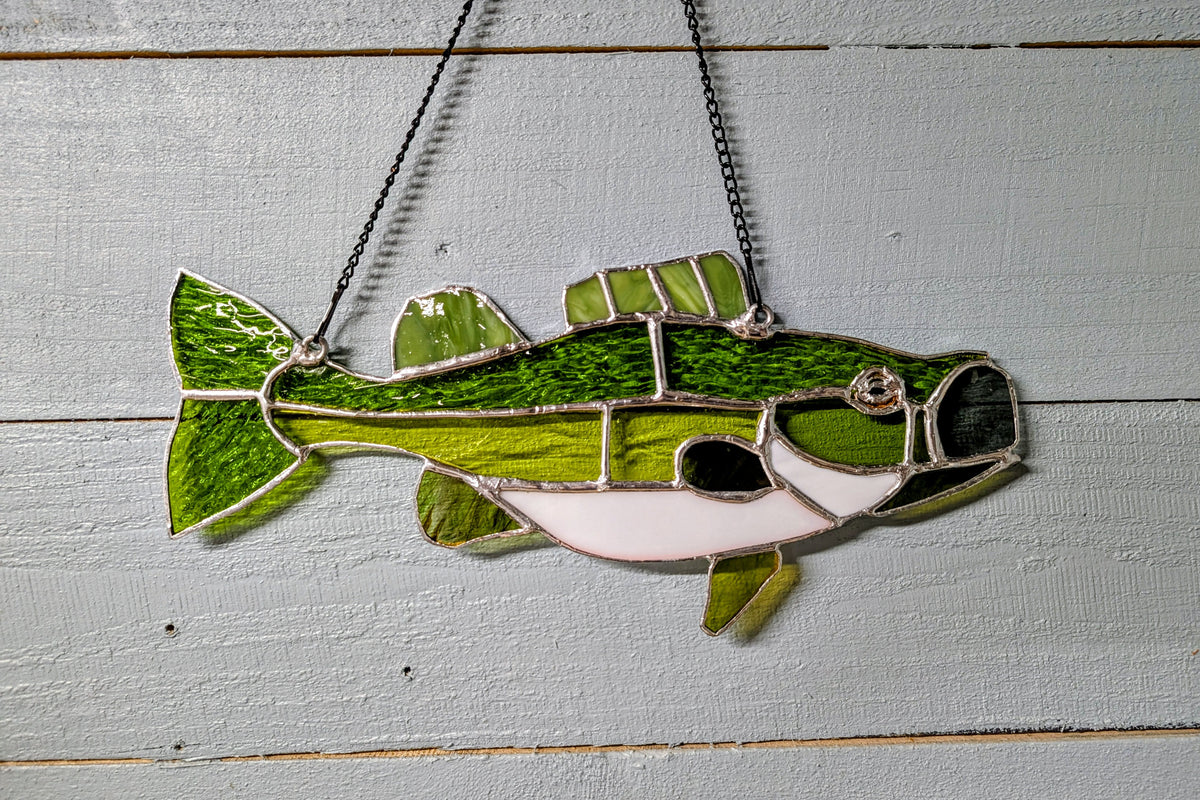 Stained Glass Bass (13W x 6H)