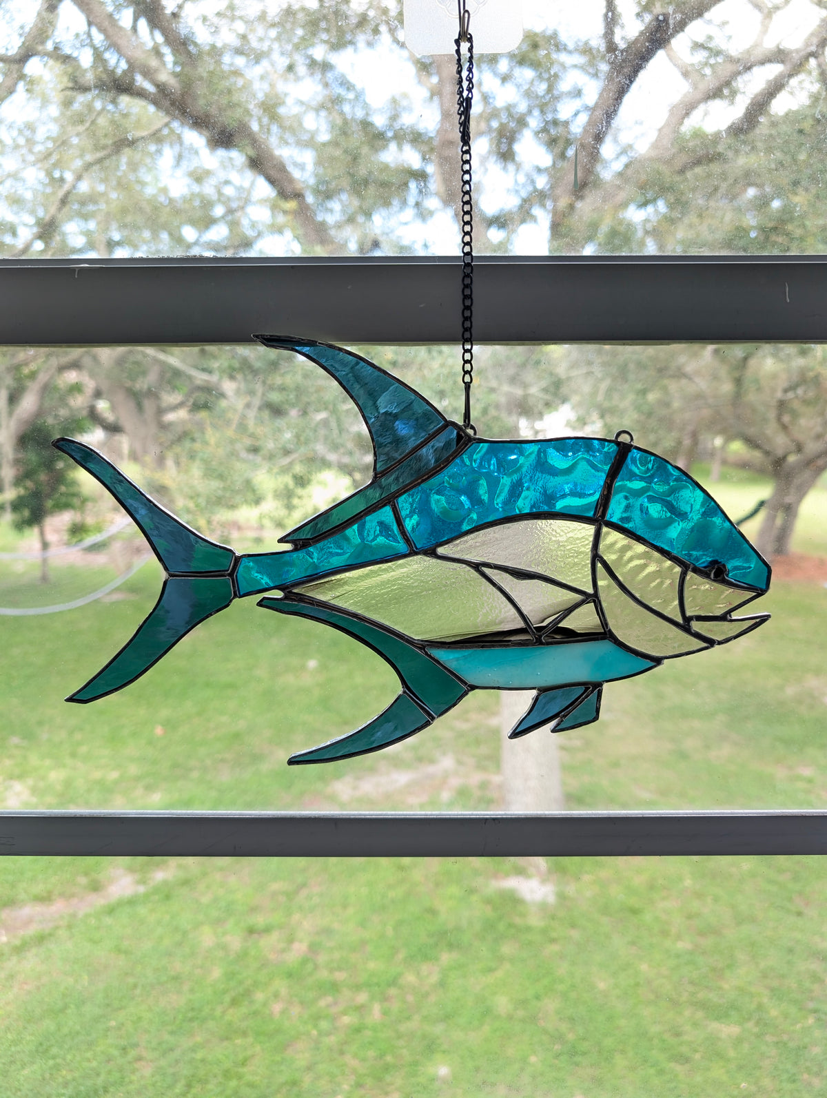 Stained Glass Florida Pompano (14W x 8H)