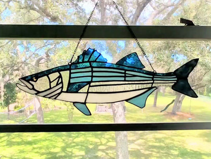 Stained Glass Strip Bass (20W x 8H)