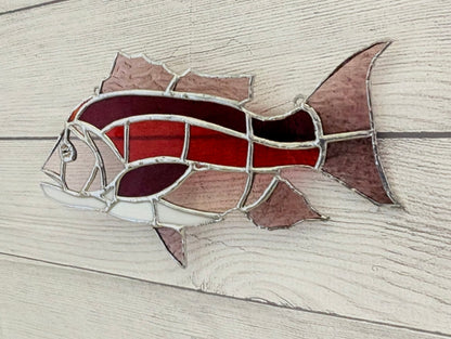Stained Glass Red Snapper (12W x 6H)