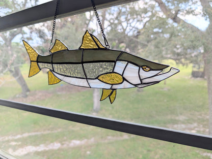 Stained Glass Snook (16W x 6H)