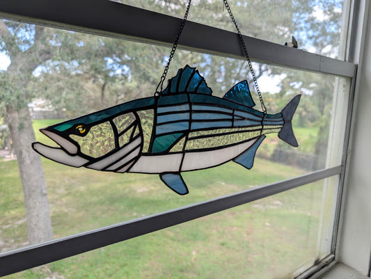 Stained Glass Strip Bass (20W x 8H)