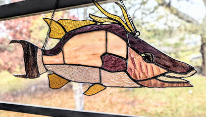Stained Glass Hognose Snapper / Hogfish (18W x 9H)