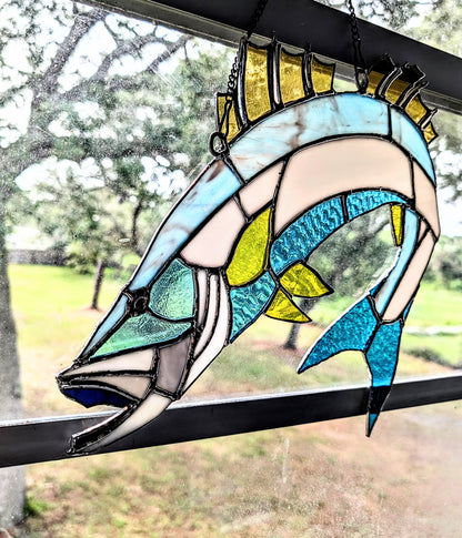 Stained Glass Snook (12Wx15H)