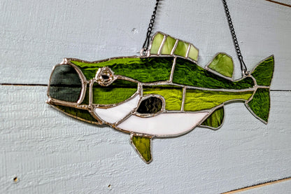 Stained Glass Bass (13W x 6H)