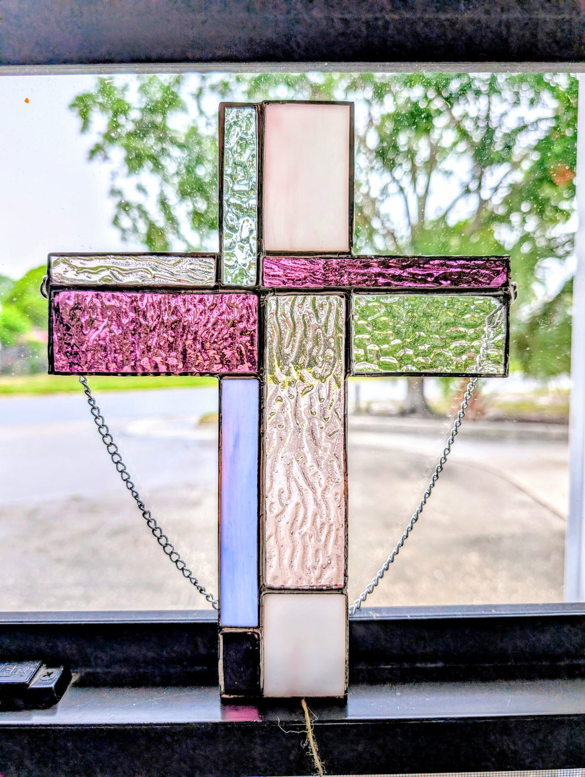 Stained Glass Cross - Medium (8Wx10H)