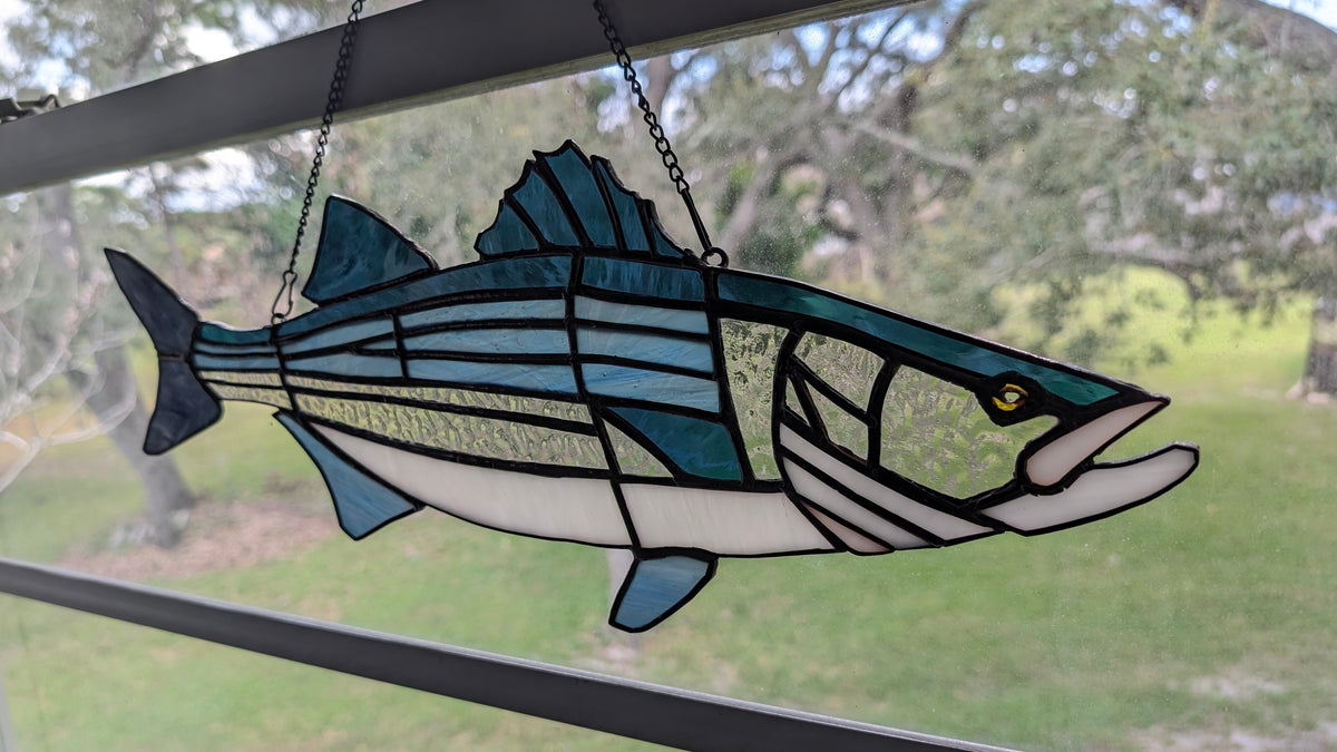 Stained Glass Strip Bass (20W x 8H)