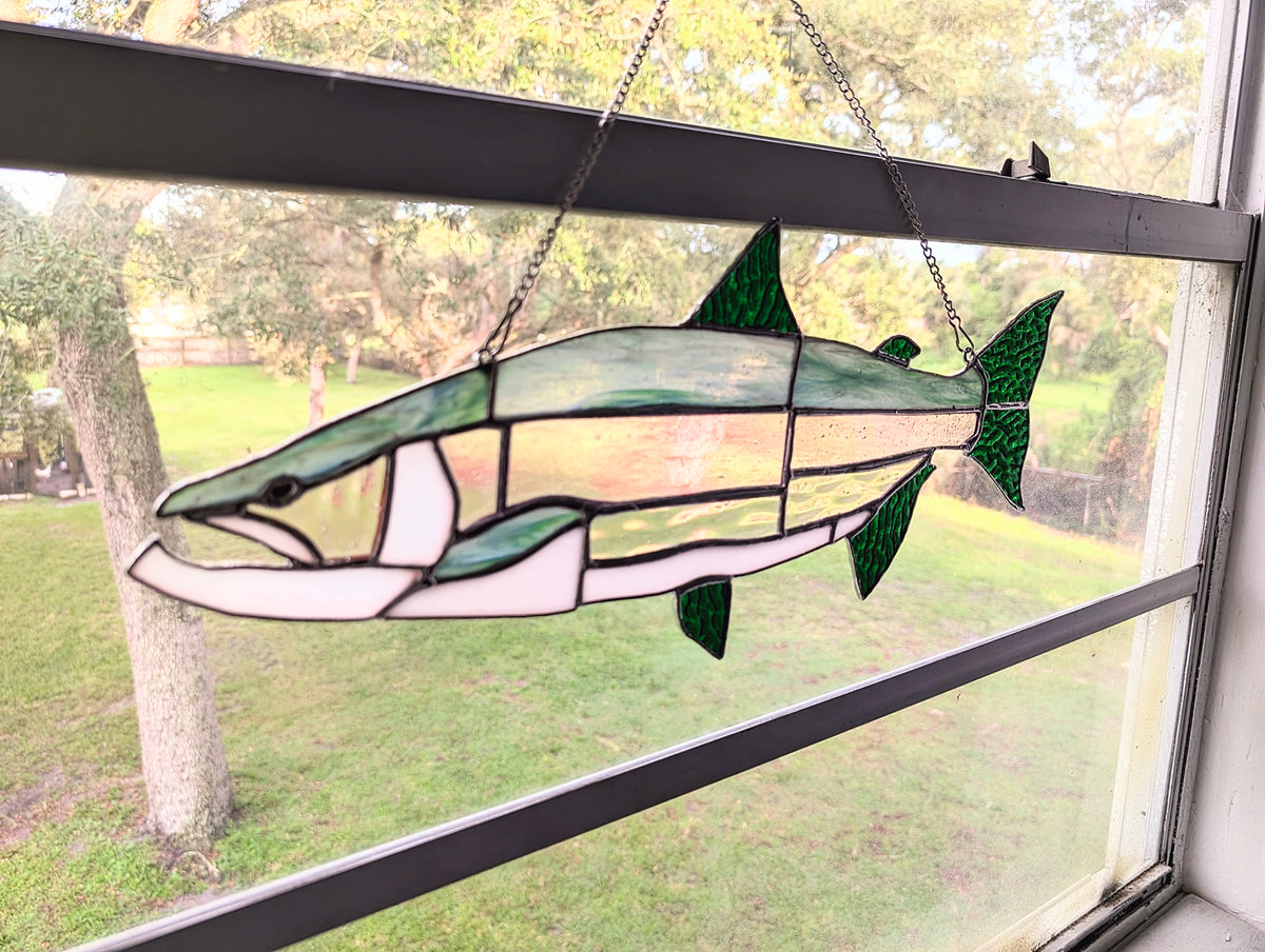 Stained Glass Lake Trout (20W x 8H)