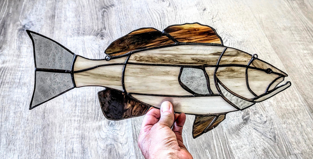 Stained Glass Gag Grouper Suncatcher, Saltwater Sportfishing Home Decor, Coastal Window Hanging, Fishing Gift (Copy)