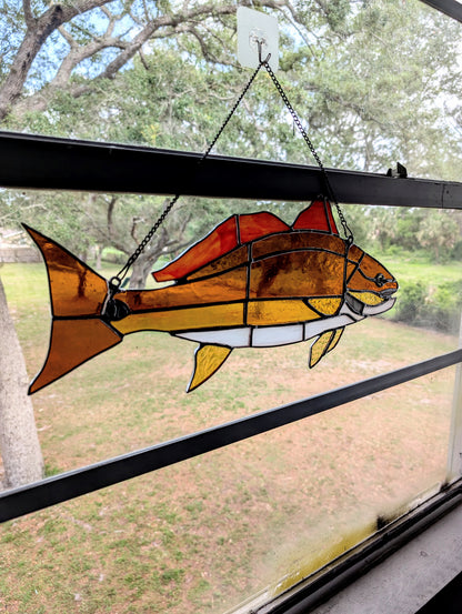 Stained Glass Redfish (19x8)