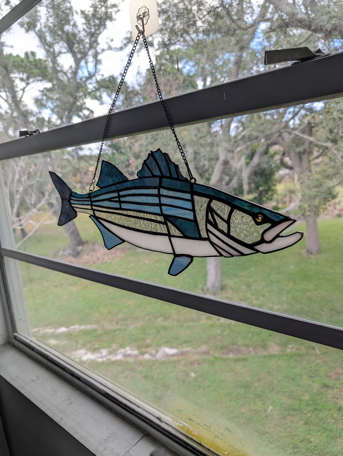 Stained Glass Strip Bass (20W x 8H)