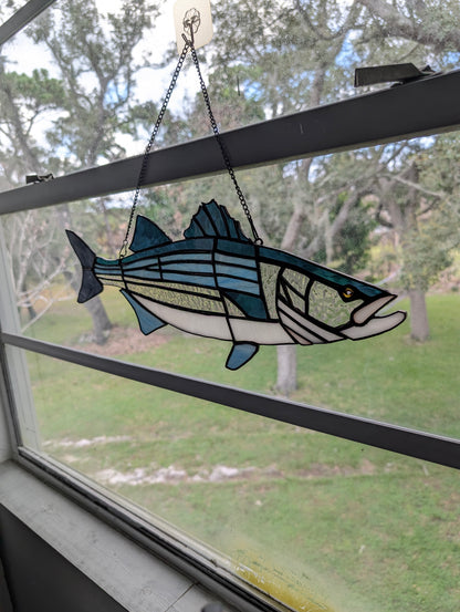 Stained Glass Strip Bass (20W x 8H)