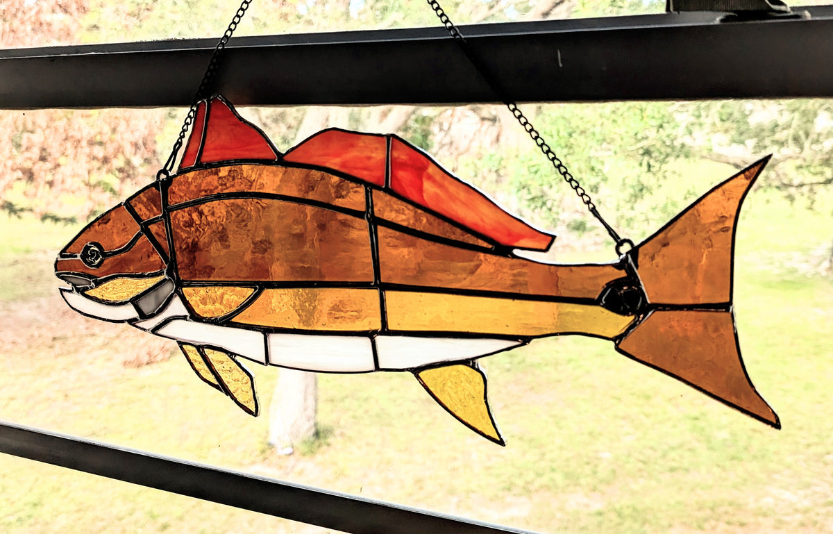Stained Glass Redfish (19x8)