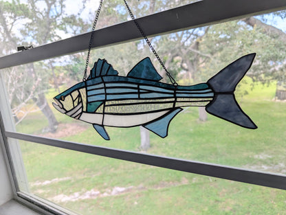 Stained Glass Strip Bass (20W x 8H)