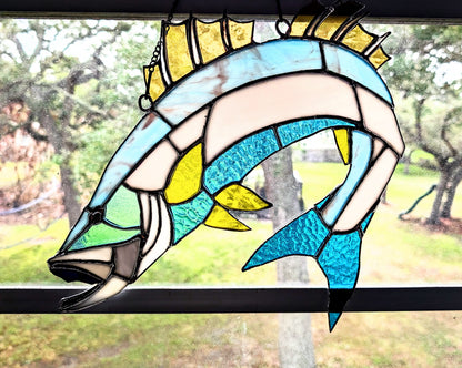 Stained Glass Snook (12Wx15H)
