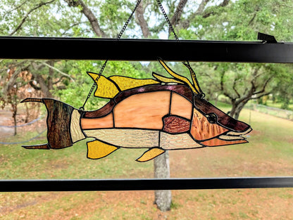Stained Glass Hognose Snapper / Hogfish (18W x 9H)