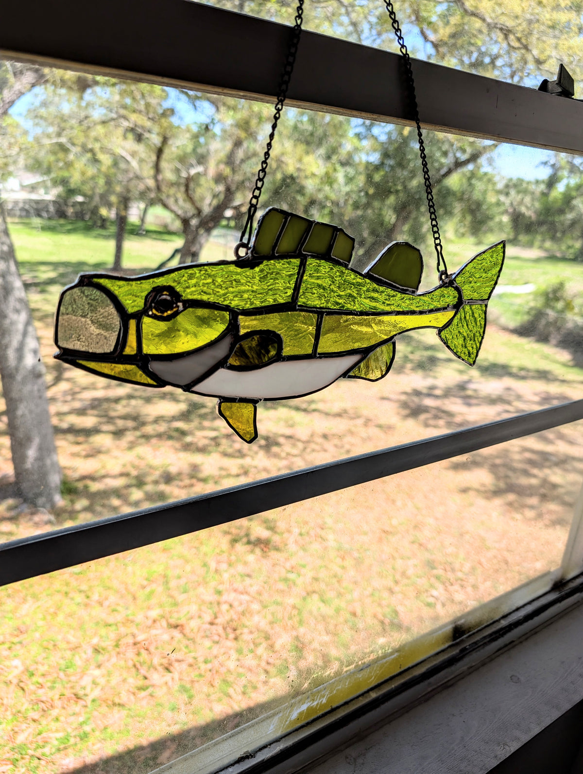 Stained Glass Bass (13W x 6H)