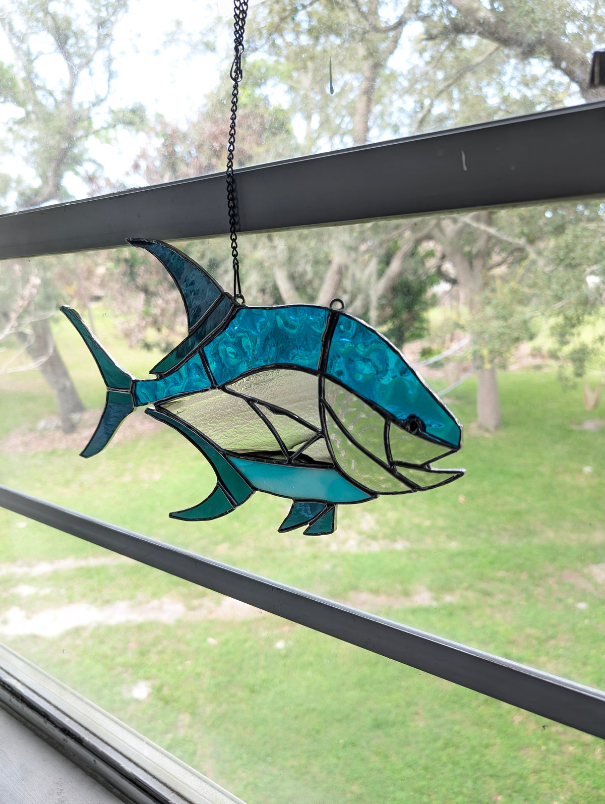 Stained Glass Florida Pompano (14W x 8H)