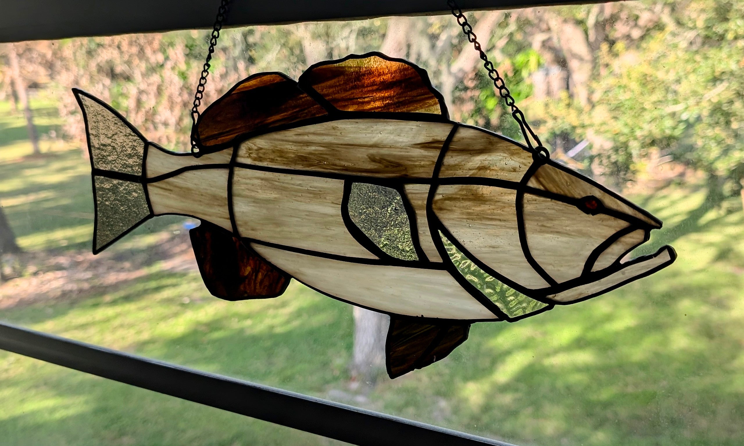 Stained Glass Gag Grouper Suncatcher, Saltwater Sportfishing Home Decor, Coastal Window Hanging, Fishing Gift (Copy)