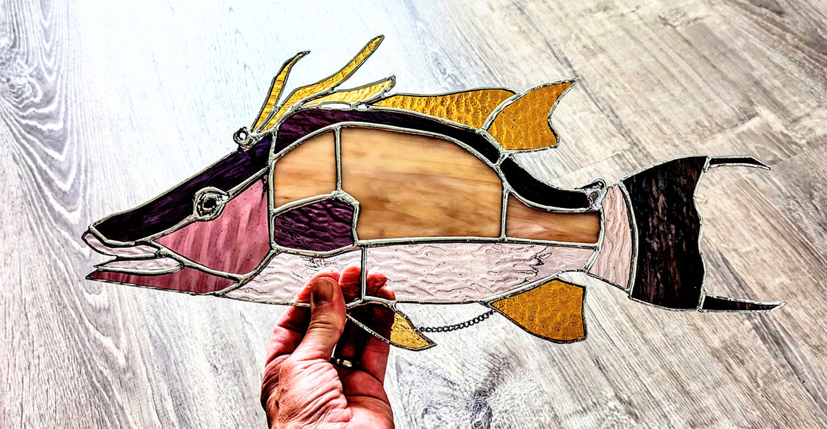 Stained Glass Hognose Snapper / Hogfish (18W x 9H)