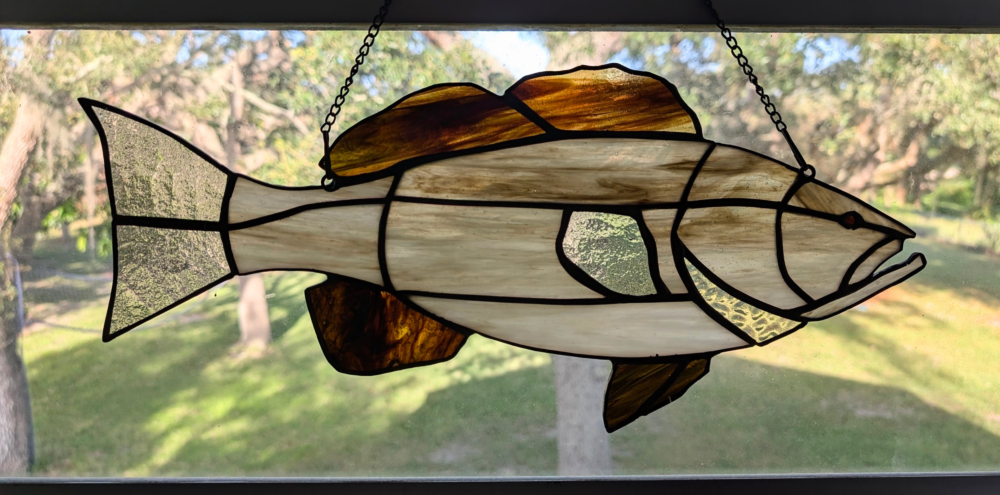 Stained Glass Gag Grouper Suncatcher, Saltwater Sportfishing Home Decor, Coastal Window Hanging, Fishing Gift (Copy)