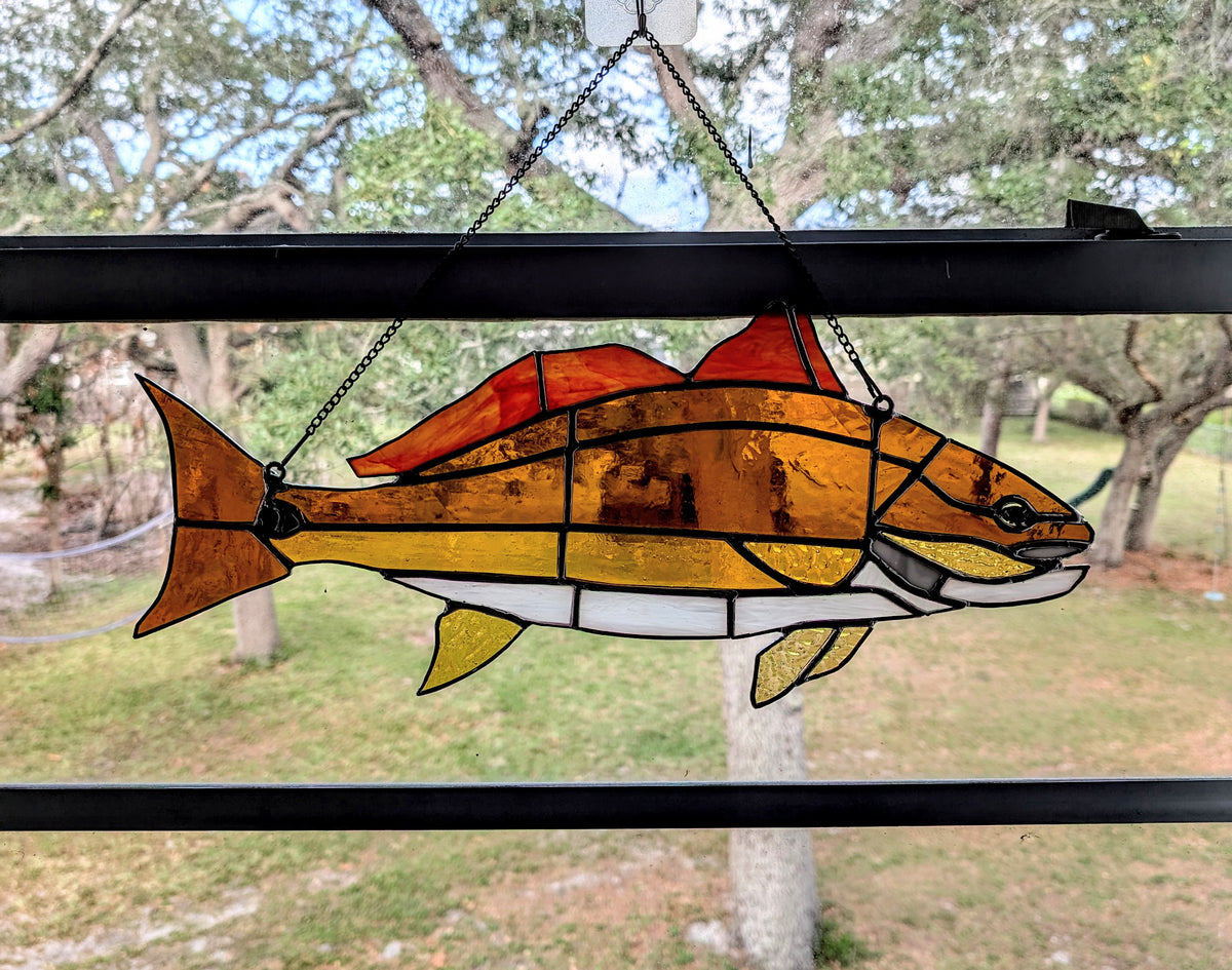 Stained Glass Redfish (19x8)