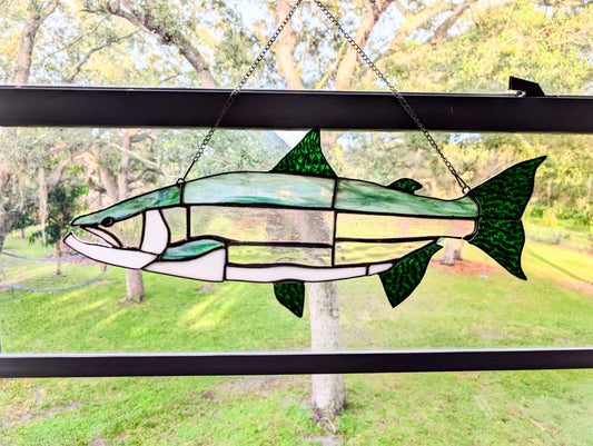 Stained Glass Lake Trout (20W x 8H)