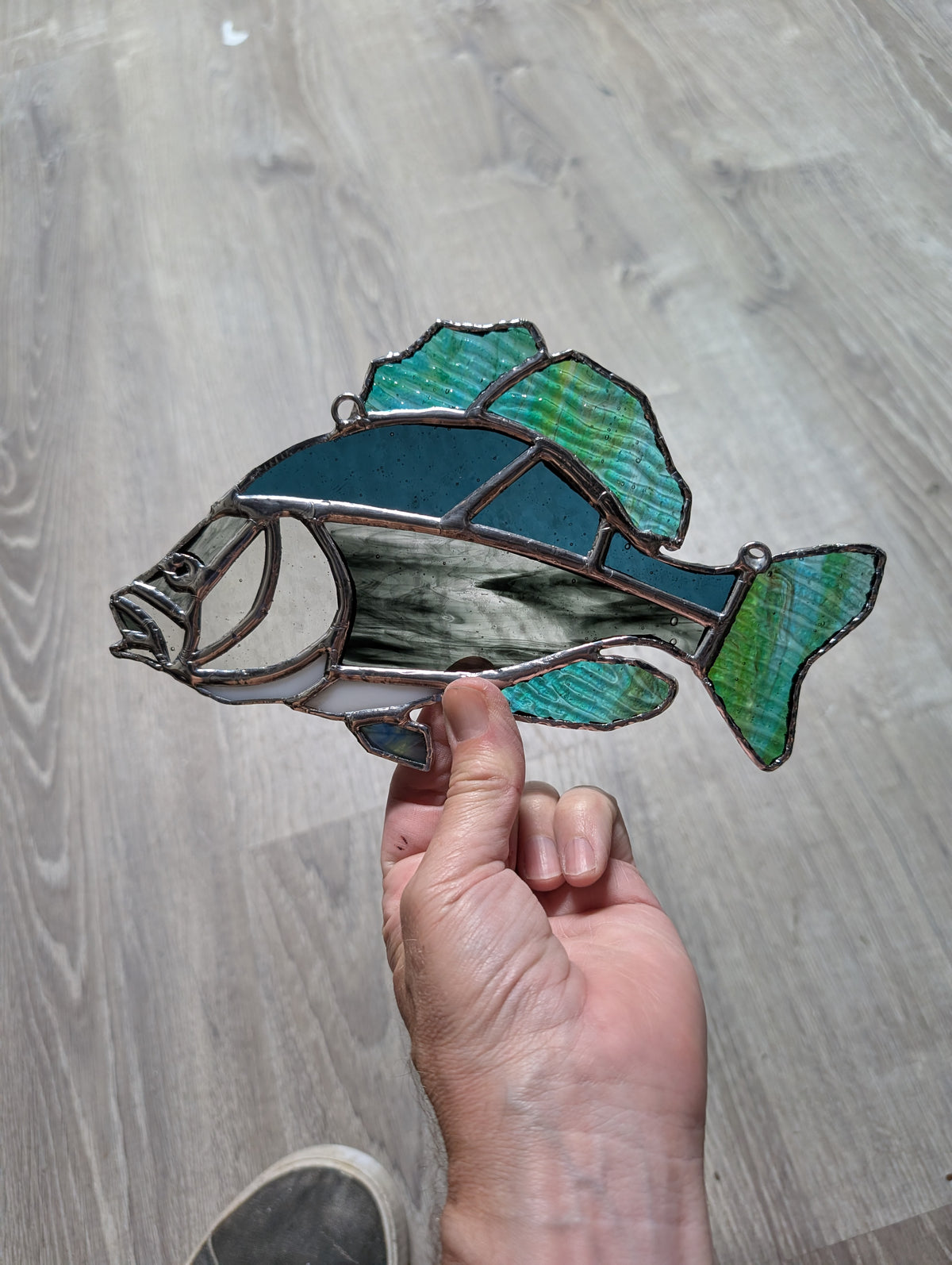 Stained Glass Crappie Fish (8.5W x 5H)