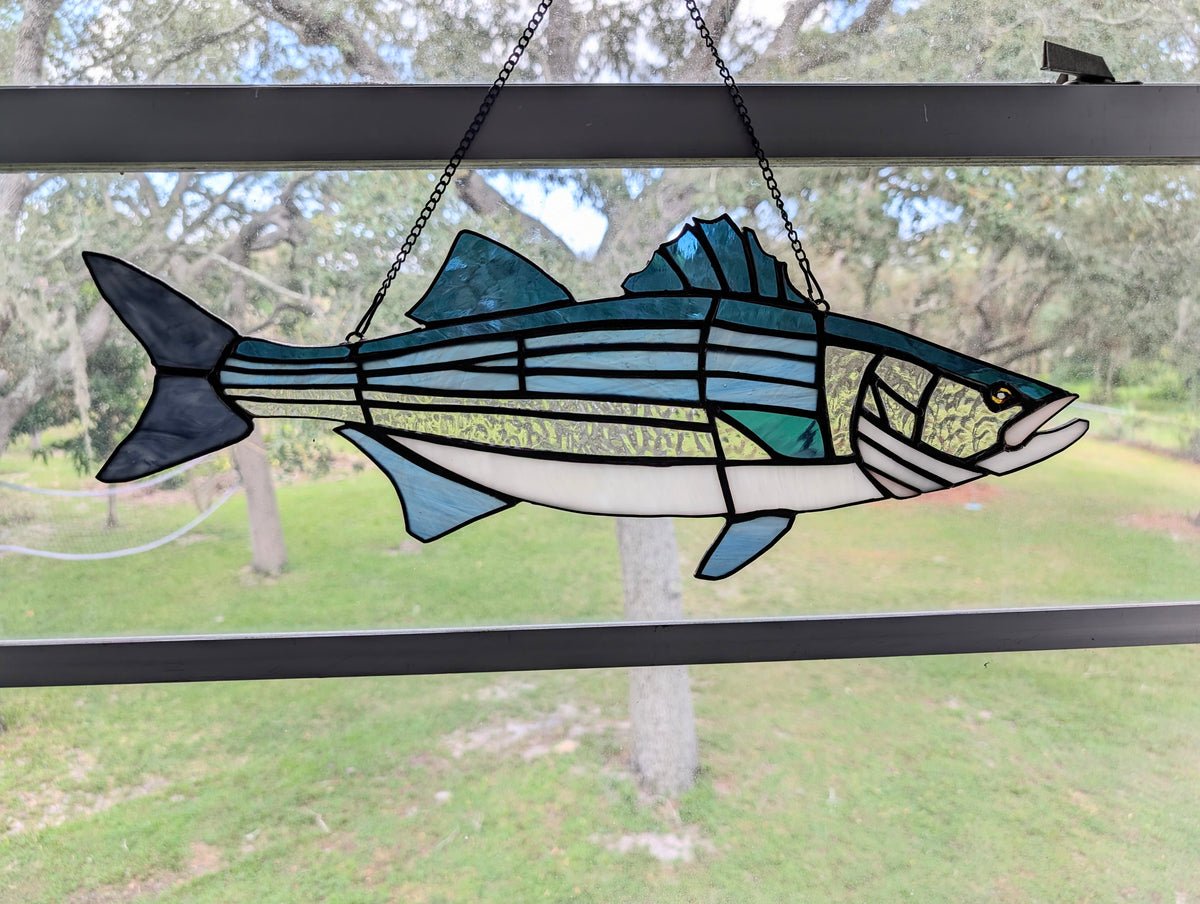 Stained Glass Strip Bass (20W x 8H)
