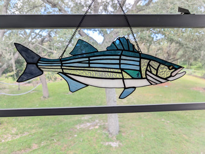 Stained Glass Strip Bass (20W x 8H)