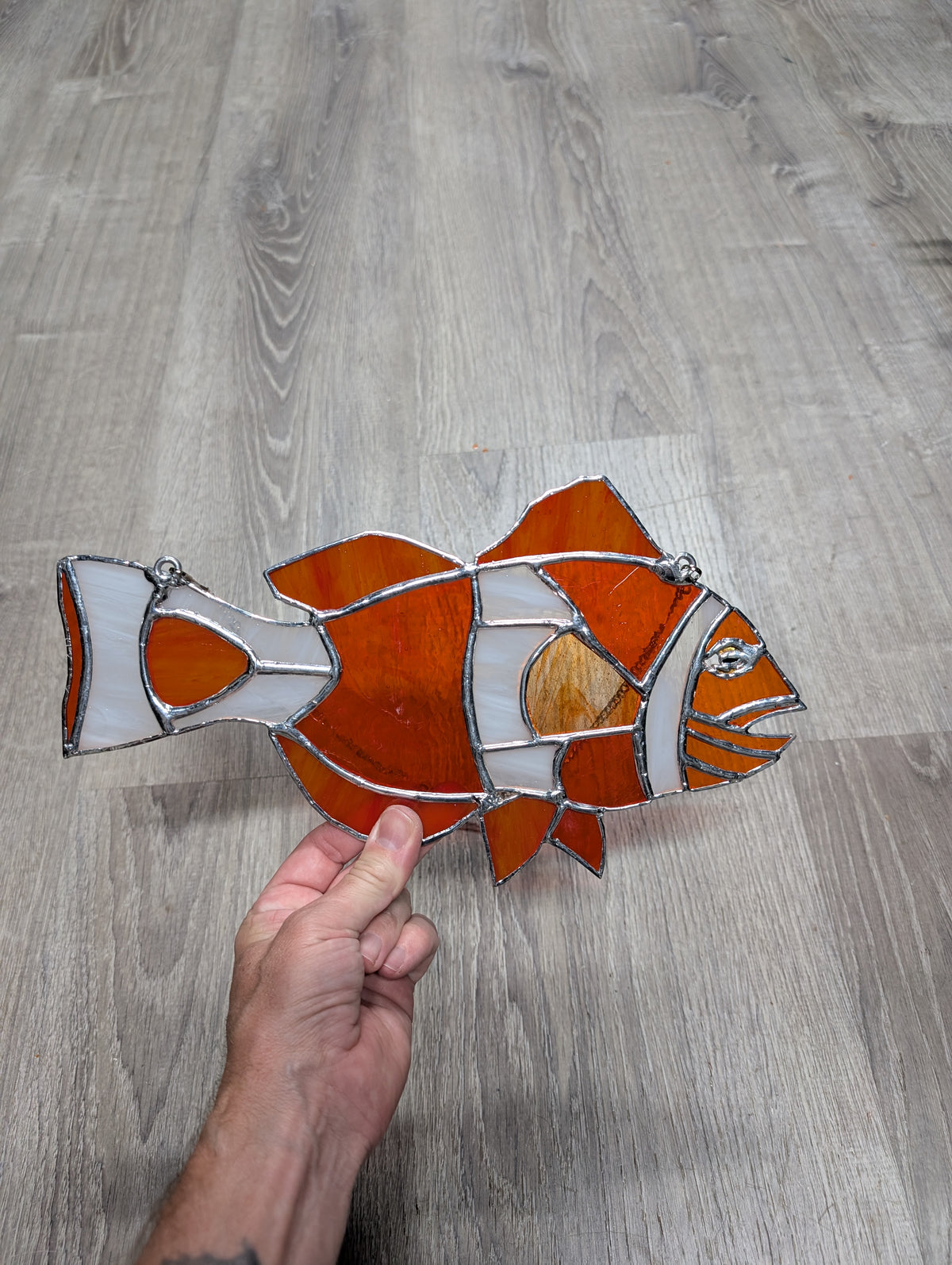 Stained Glass Clownfish (12W x 7H)