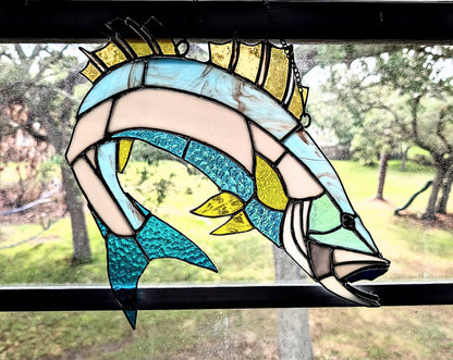 Stained Glass Snook (12Wx15H)