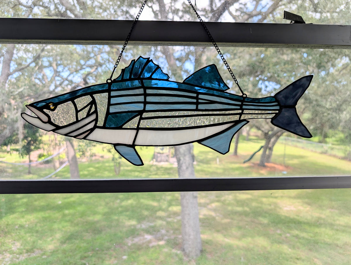 Stained Glass Strip Bass (20W x 8H)