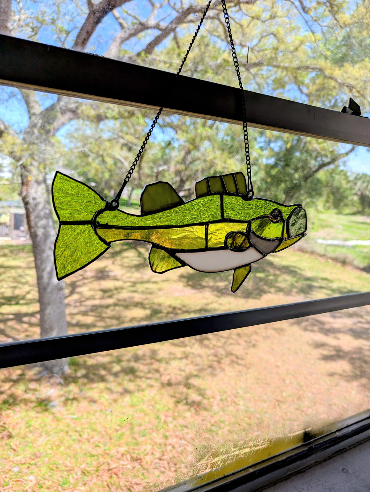 Stained Glass Bass (13W x 6H)