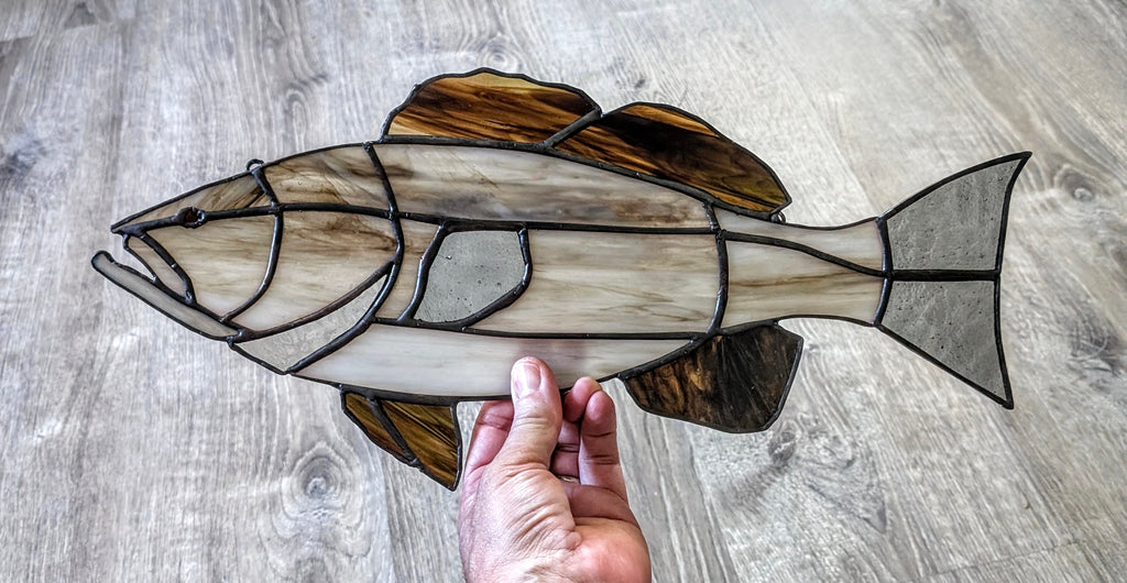 Stained Glass Gag Grouper Suncatcher, Saltwater Sportfishing Home Decor, Coastal Window Hanging, Fishing Gift (Copy)