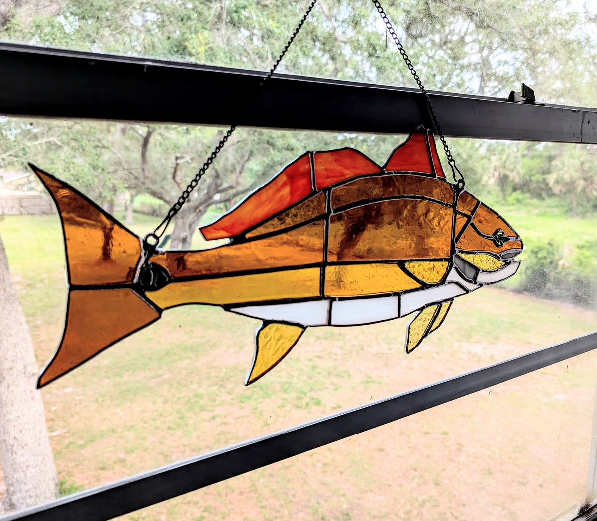 Stained Glass Redfish (19x8)