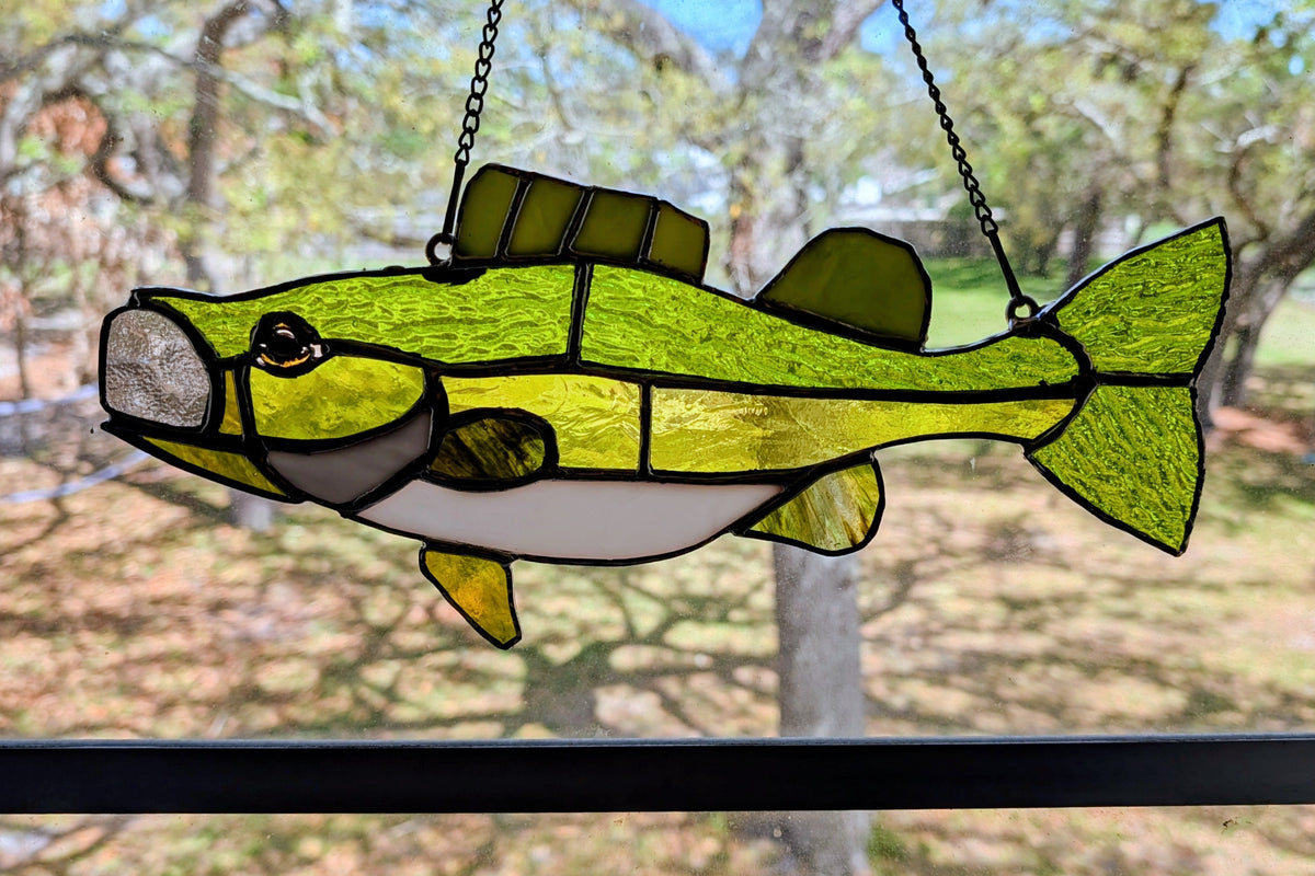 Stained Glass Bass (13W x 6H)