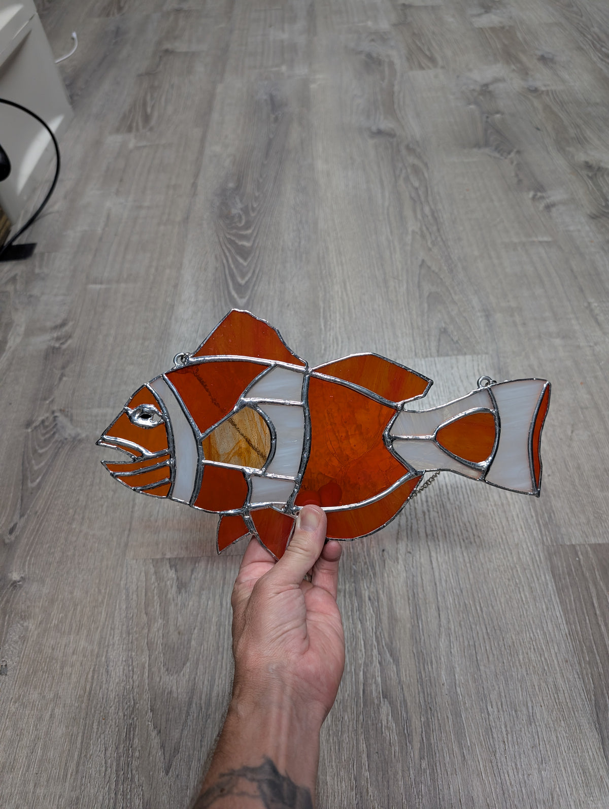 Stained Glass Clownfish (12W x 7H)